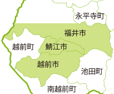 【地図】宅配エリア